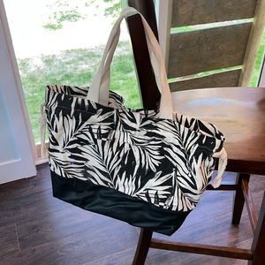 Black and White Beach Bag